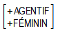 + agentif + féminin